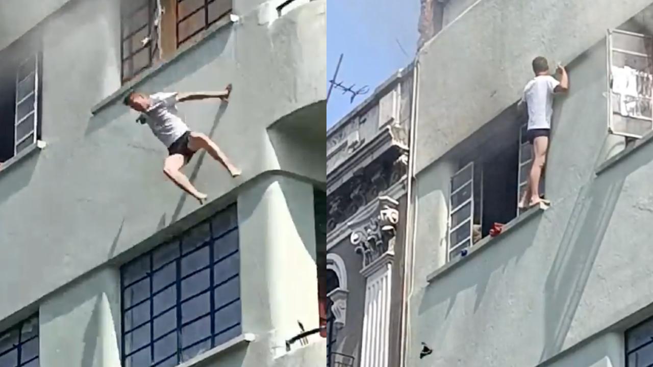 Video: Hombre cae de edificio del Centro de CDMX; intentaba salvarse de ...